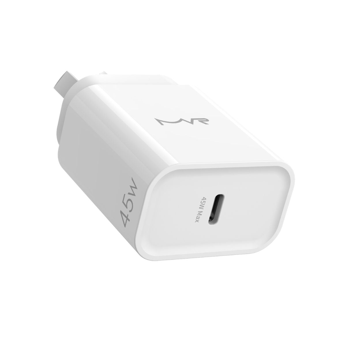 MVR 45W Wall Charger – White | GaN Type-C Port Series Compact & Ultra-Fast Charging Adapter