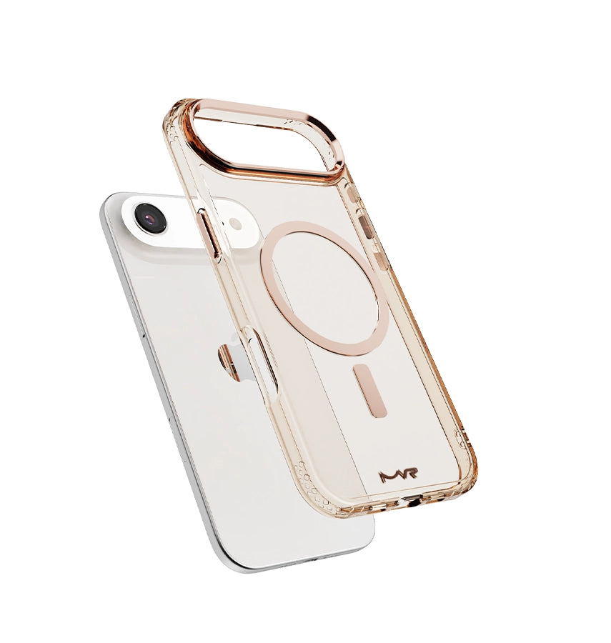 iPhone 17 Air Impact IMD Case – Rose Gold | MVR Durable IMD Design, Scratch Resistant, Lightweight Protection image 1