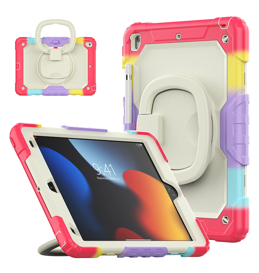 Apple iPad Air 4/5 & Pro 11' Case - Red | Survivor Generic Rugged Case with Hand Strap, Shockproof & Scratch - Resistant Protective Cover image 1