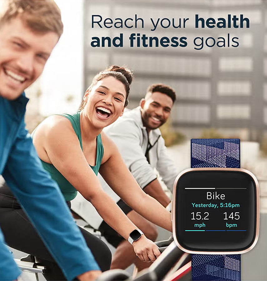 Fitbit Versa 2 Fitness Tracker - Navy Pink with Heart Rate Monitor & Amazon Alexa Built - in image 4
