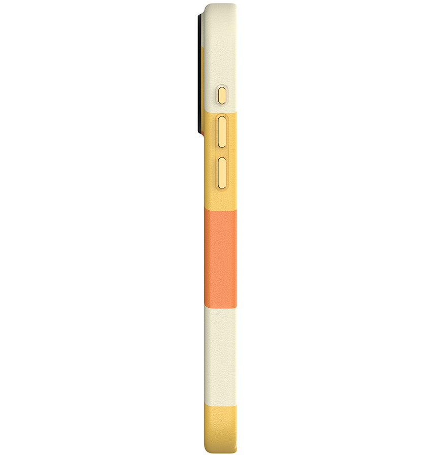 iPhone 15 MVR Stripe Vibe Case - Apricot Yellow | Perfect Fit Design, Soft Touch Protective Cover image 3