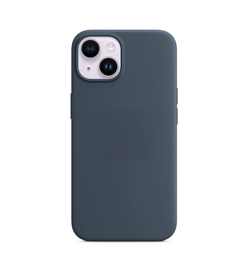iPhone 14 Plus Silicone Case – Navy | Goospery Mercury Premium Matte Finish with Shock-Absorbent Bumpers & Anti-Slip Grip image 0
