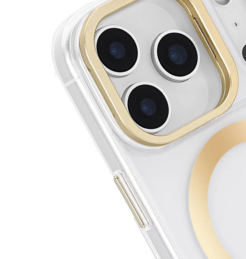 iPhone 17 Pro Max MagSafe Case with Stand – Clear Gold Icon | Kate Spade Protective Cover with Stylish, Slim & Durable Design image 1