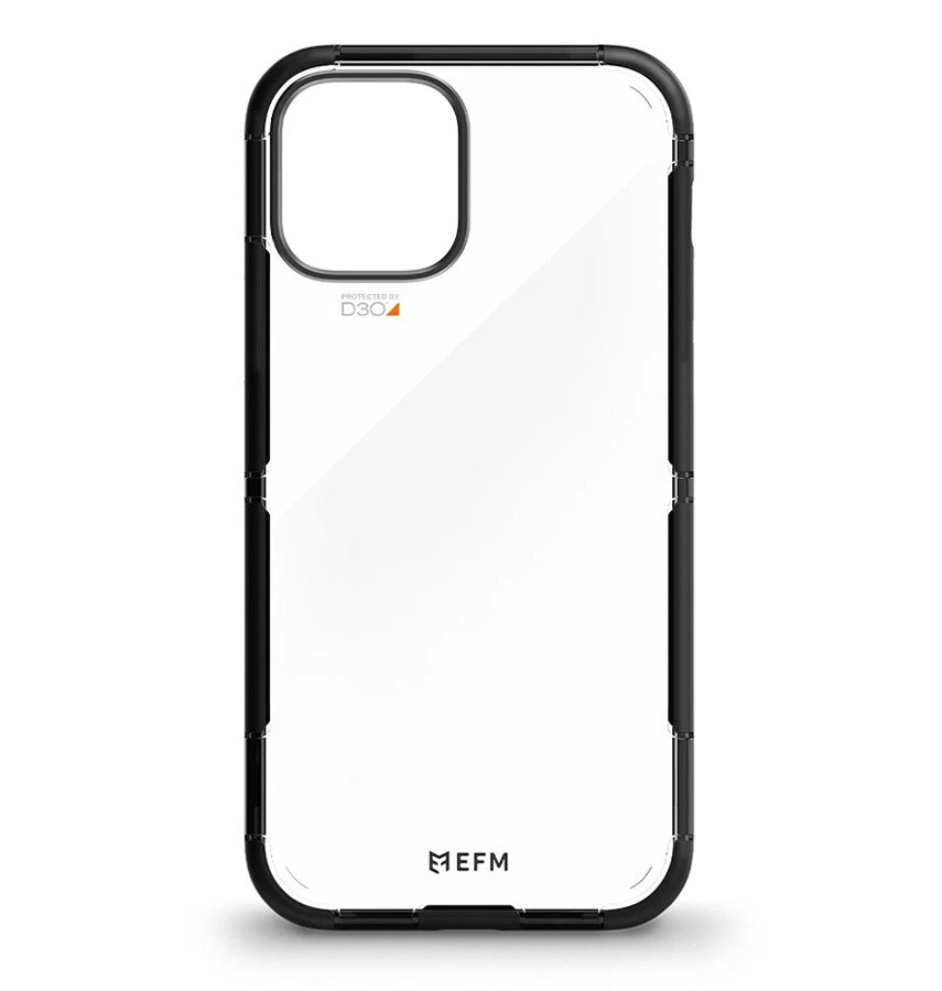 iPhone 12/12 Pro Case – Black/Space Grey | EFM Cayman D30 Armour Cover with 5G Signal Friendly Protection & Shock Absorption image 0
