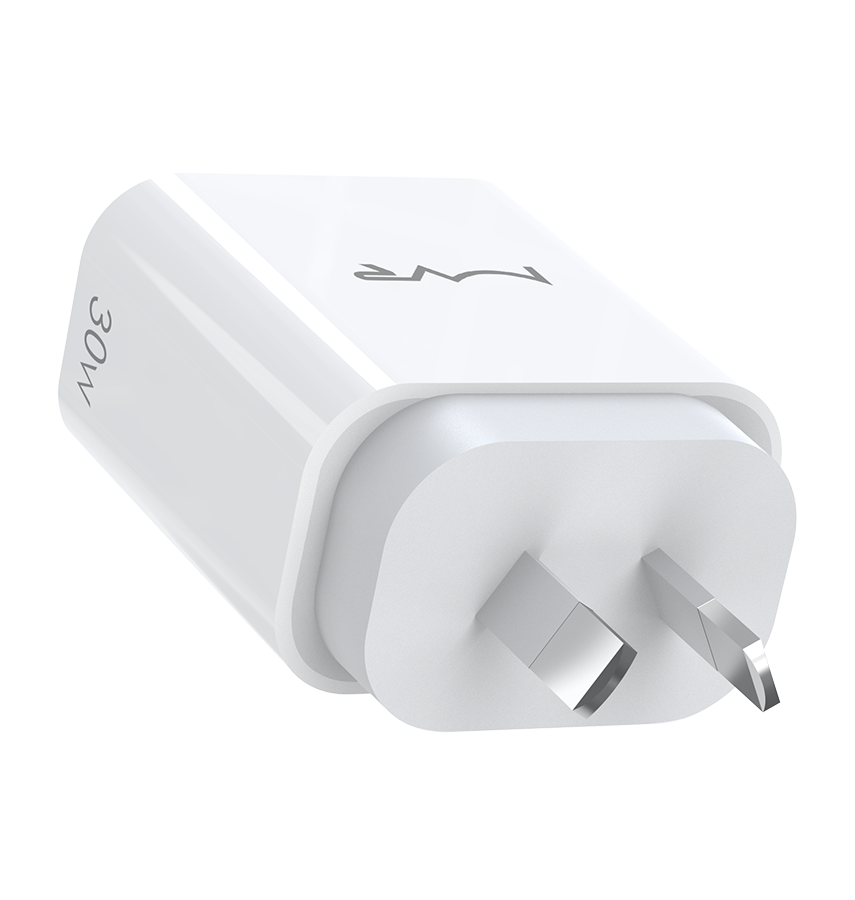 MVR 30W Wall Adapter - White | USB - C Ports, SUPPORTS PD 3.0 & QC 3.0 image 4