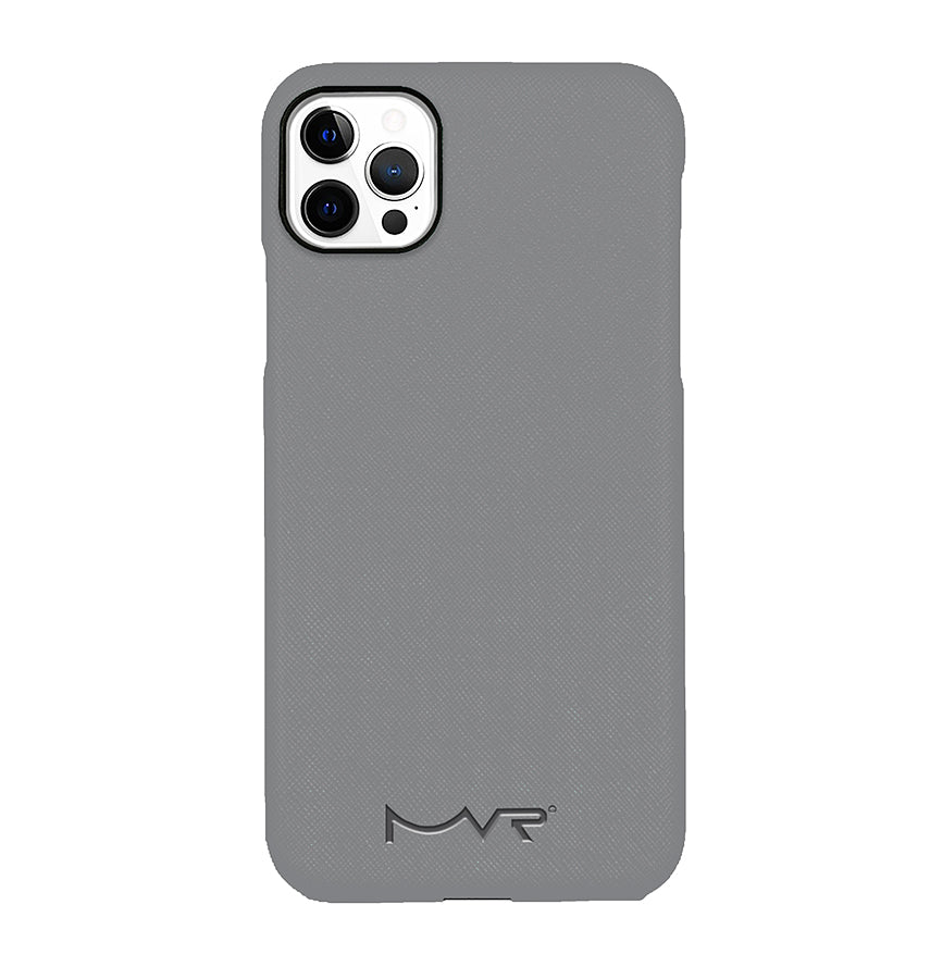 iPhone 13 Magsafe Case - Stone | MVR Saffiano Shockproof Protective Leather Back Cover image 0