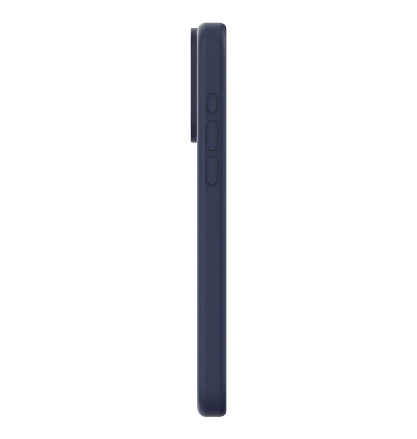 iphone 15 Plus MVR Liquid Silicone Case - Navy | Soft Touch Protective Cover image 2