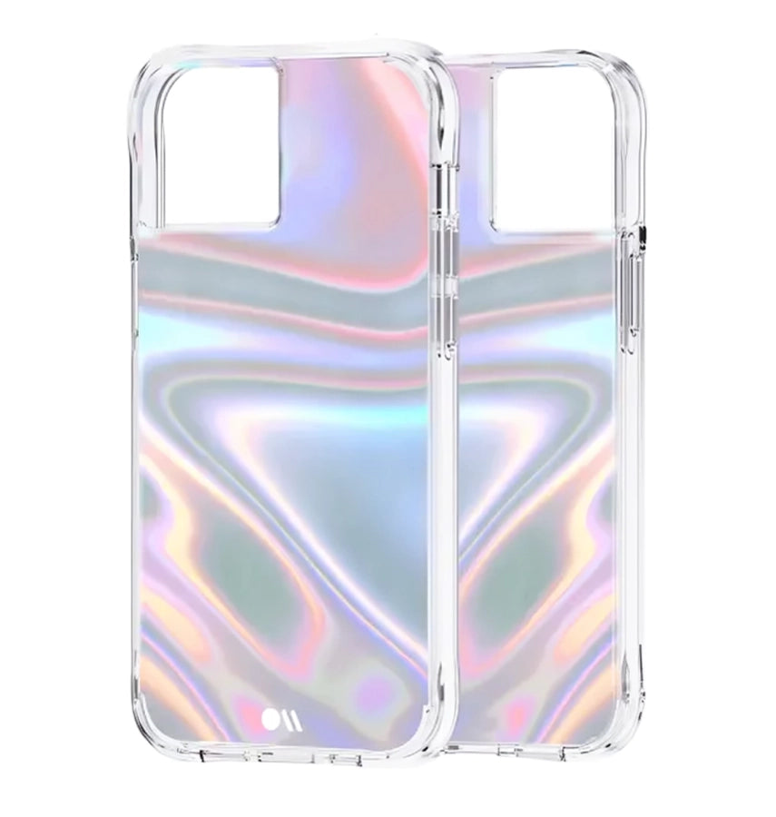 iPhone 12/12 Pro Case – Iridescent | Case-Mate Soap Bubble Cover with Glossy Finish & Impact Protection image 2