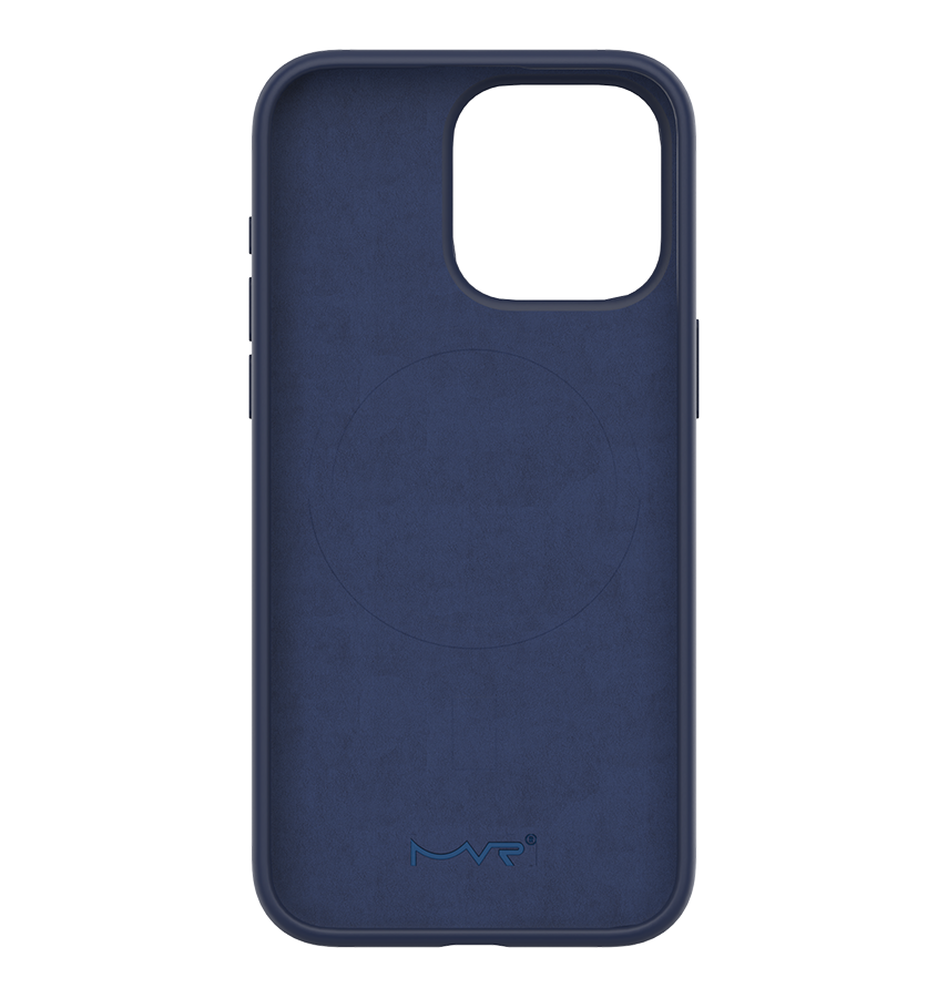 iphone 15 Plus MVR Liquid Silicone Case - Navy | Soft Touch Protective Cover image 1