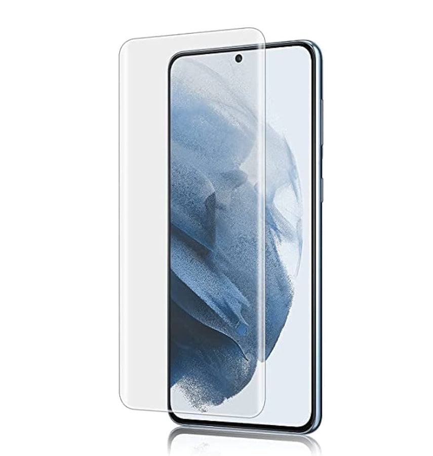 Samsung Galaxy S21 Transparent Tempered Glass - Clear | Edge – to – Edge Full Coverage Curved Screen Protector image 0