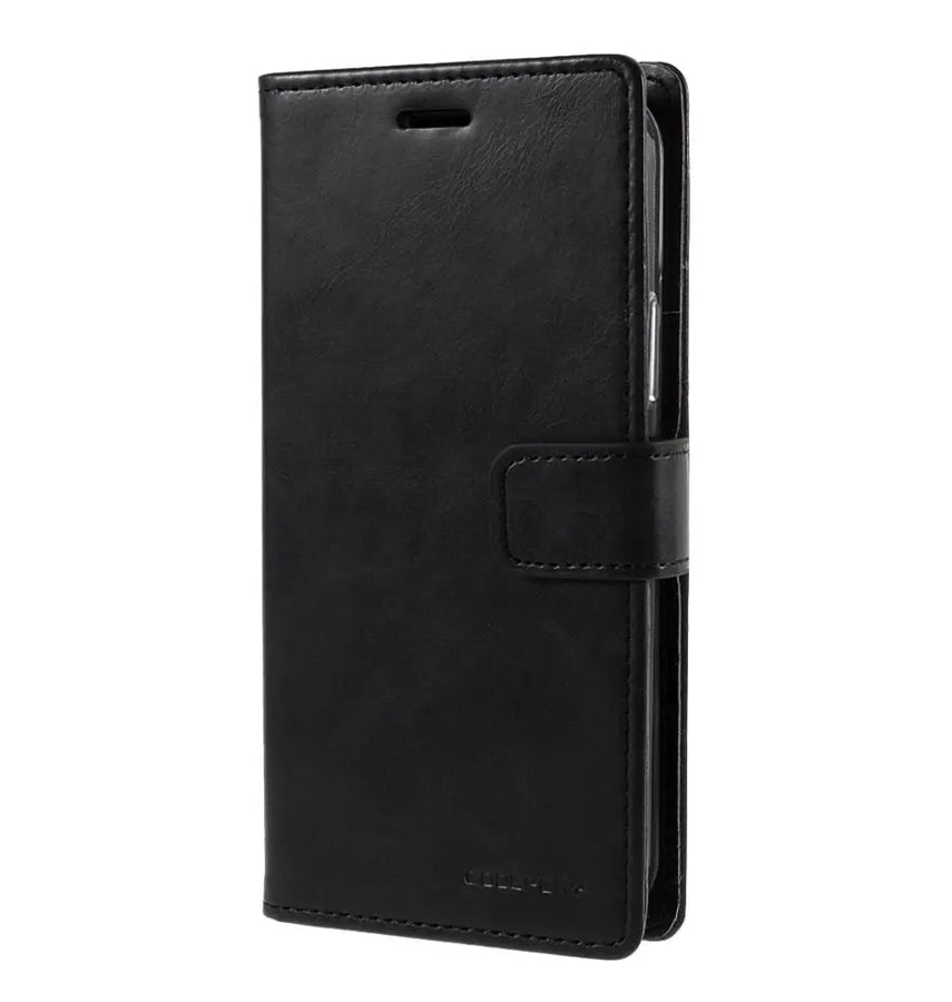 iPhone 7 Plus / 8 Plus Mercury Bluemoon Diary Wallet Flip Case - Black | Shockproof Protective Cover image 0
