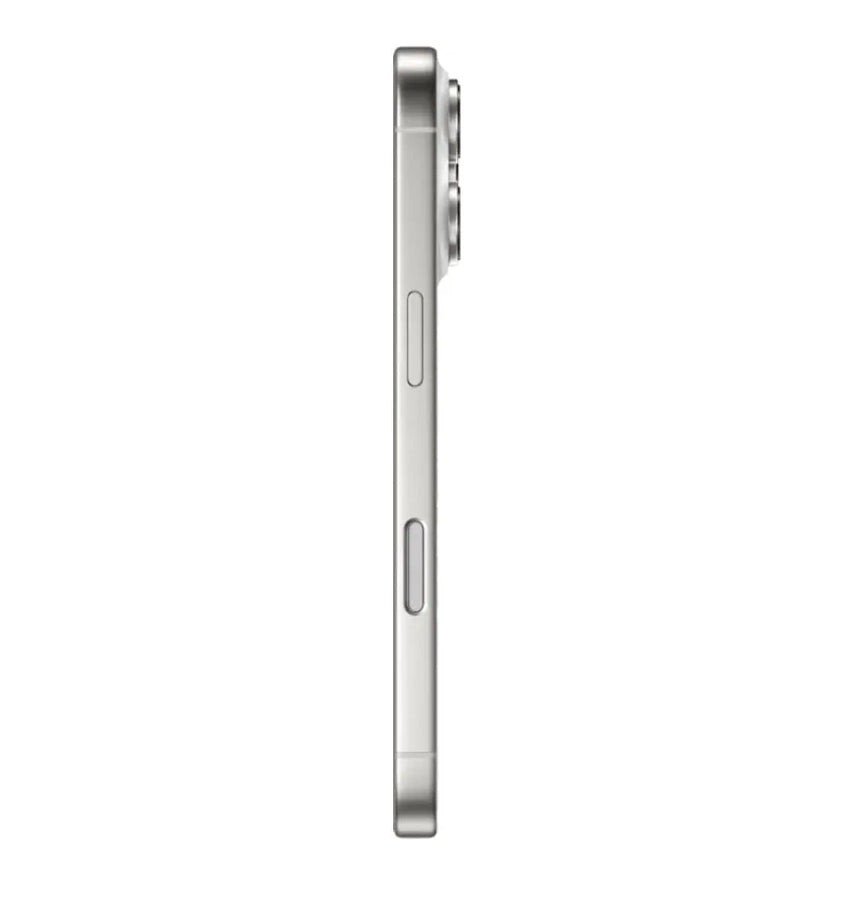 iPhone 16 Pro Refurbished 128GB – White Titanium | Good Condition | 1-Year Warranty image 1