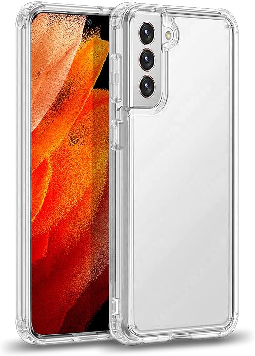 Samsung S21 FE Bumper Cover Case - Clear | 1.5mm Protective Case with Reinforced Edges