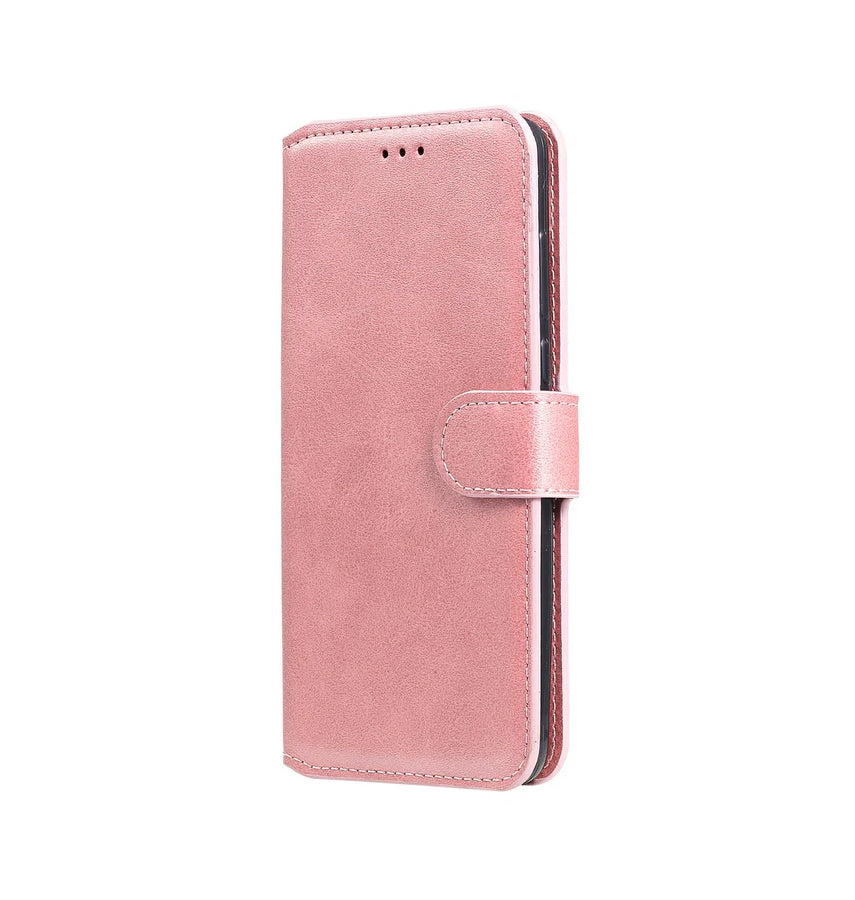iPhone 15 Wallet Case – Rose Gold | Goospery Mercury Bluemoon Genuine Leather Flip Cover image 2