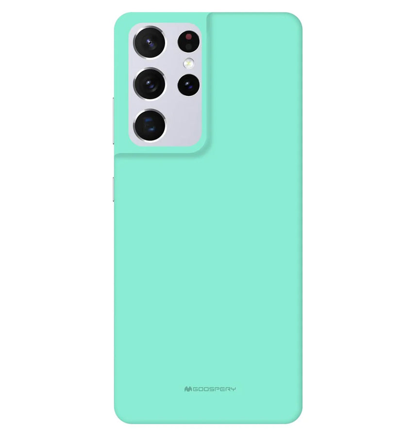 Samsung Galaxy S21 Ultra Mercury Silicone Case - Mint Green | Soft Touch Protective Back Cover image 0
