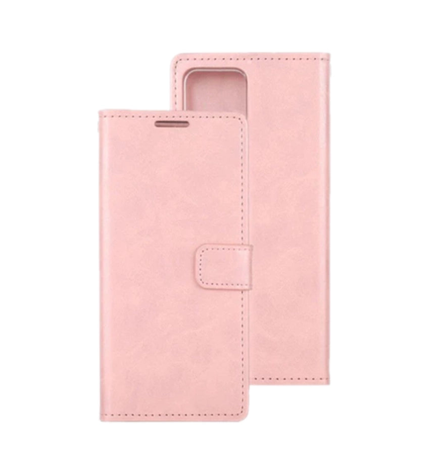 iPhone 14 Plus Wallet Case – Rose Gold | Goospery Mercury Bluemoon PU Leather Flip Cover with Built-in Stand Function image 0