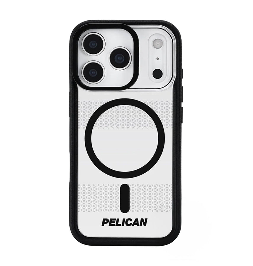 iPhone 17 Pro Max Case – Clear/Black | Pelican Protector MagSafe Cover with Stand, Strong Grip & Built-In Kickstand image 0
