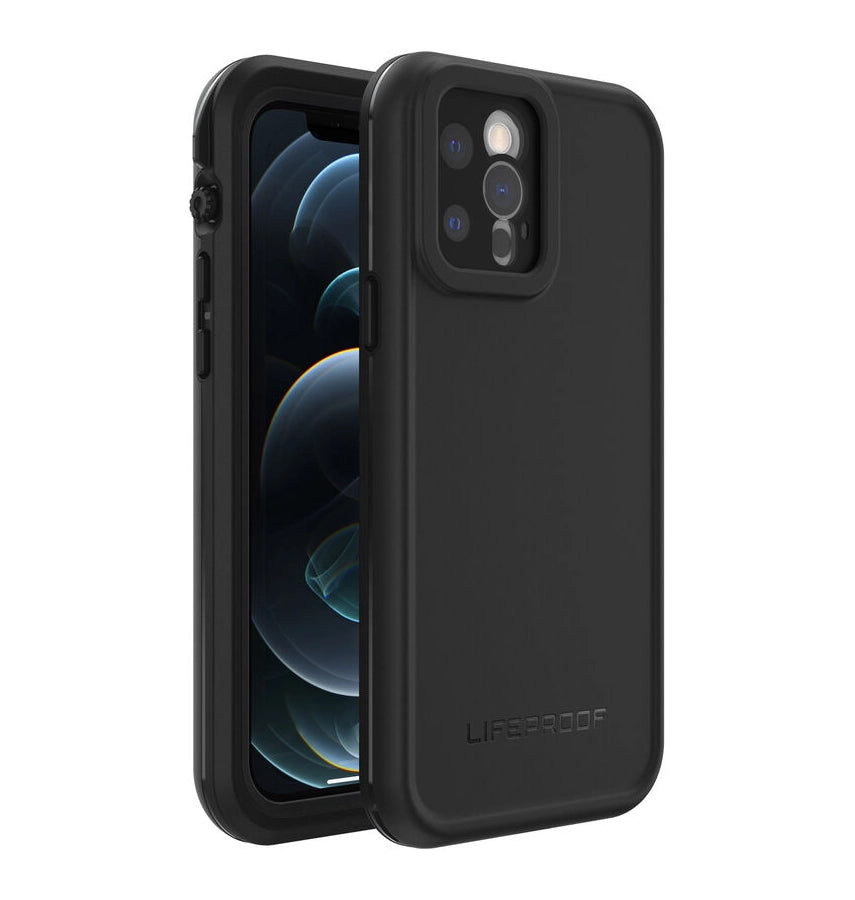 iPhone 12 Pro Case – Black | LifeProof FRE Waterproof, Dirtproof, Snowproof & Drop Protection Cover image 1