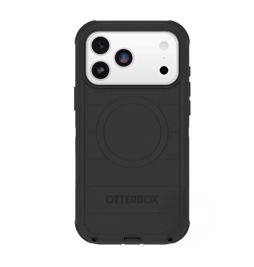 iPhone 17 Pro Max MagSafe Case – Black | OtterBox Defender Rugged Protection, Drop Resistant, MagSafe Compatible image 0