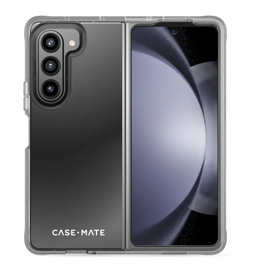 Samsung Z Fold 5 Case – Clear | Case-Mate Tough Plus Cover with Antimicrobial Protection & Durable Design image 0
