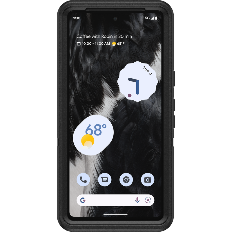 Google Pixel 7 Case - Black | OtterBox Defender Series, Scratch-Resistant Rugged Protective Back Cover image 2
