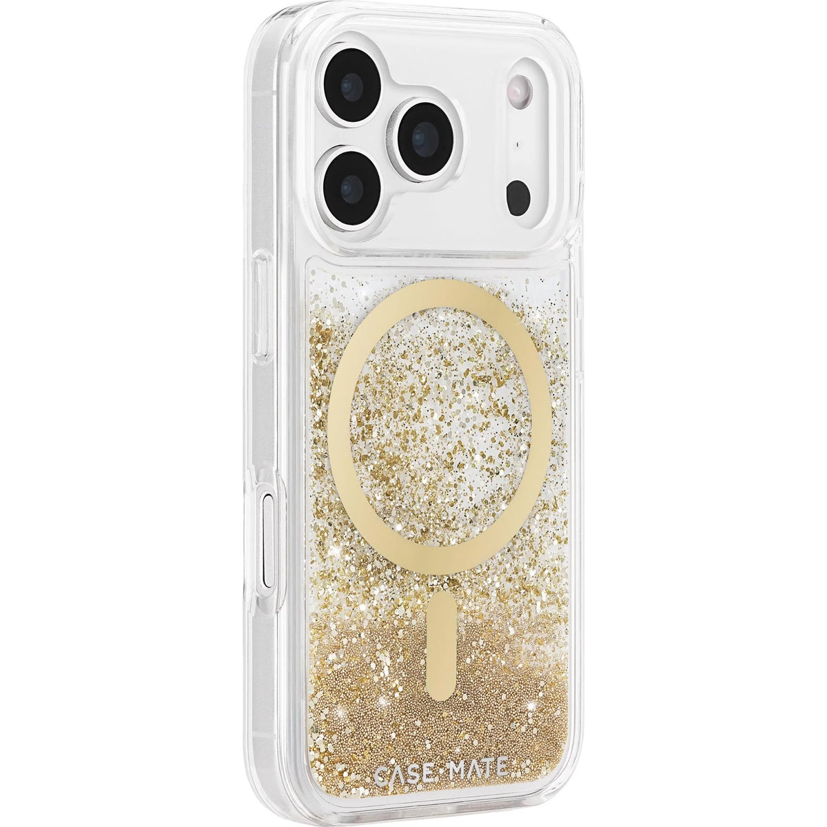 iPhone 18 Pro MagSafe Case - Gold Flakes | Case-Mate Waterfall, Wireless Charging