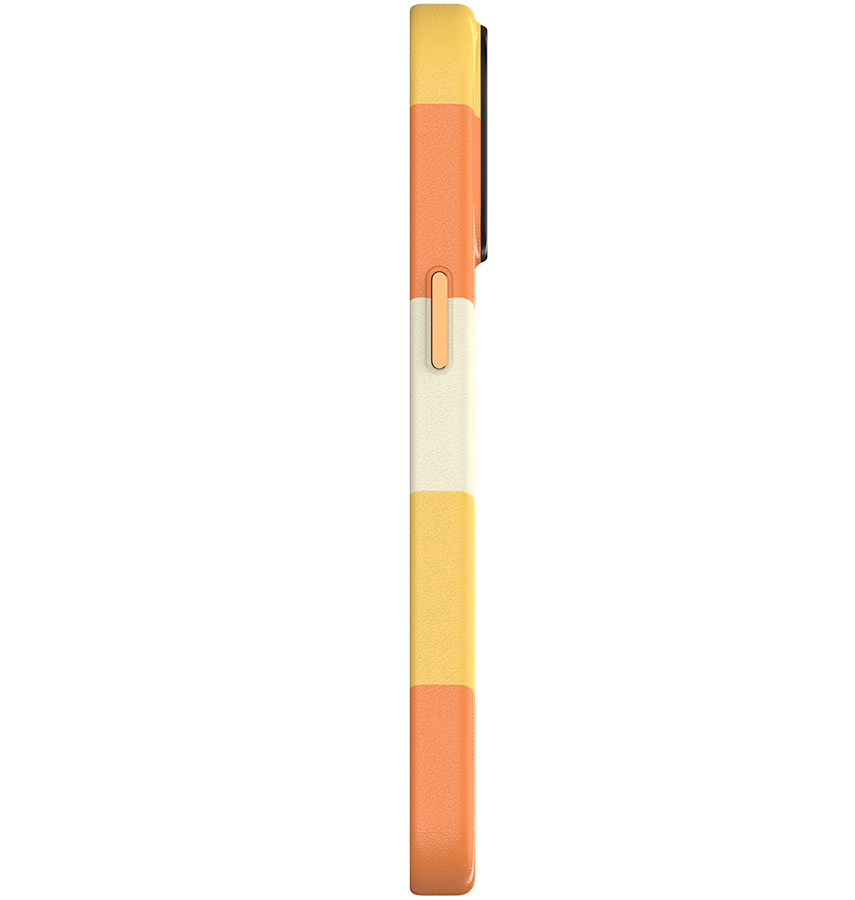 iPhone 15 MVR Stripe Vibe Case - Apricot Yellow | Perfect Fit Design, Soft Touch Protective Cover image 2