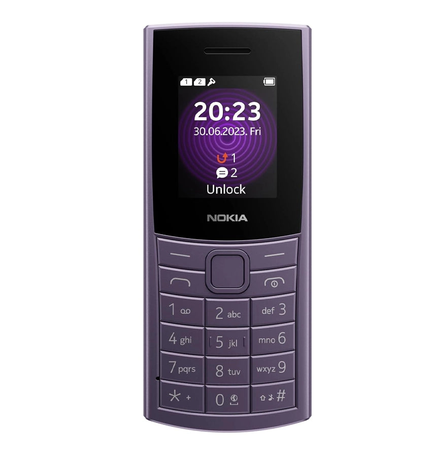 Nokia 110 4G - Purple | 2.0- Display | 4G VoLTE | 1000mAh Battery | Wireless FM Radio Feature Phone image 1