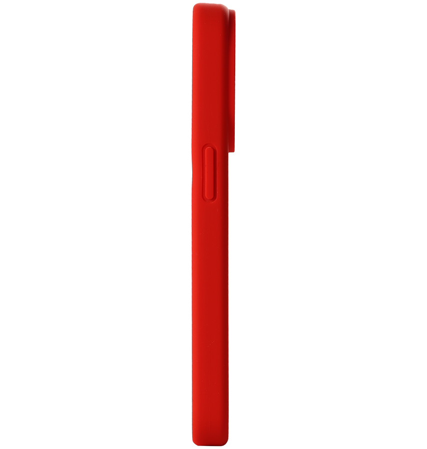 iphone 15 Pro MVR Liquid Silicone Case - Red | Soft Touch Protective Cover image 2