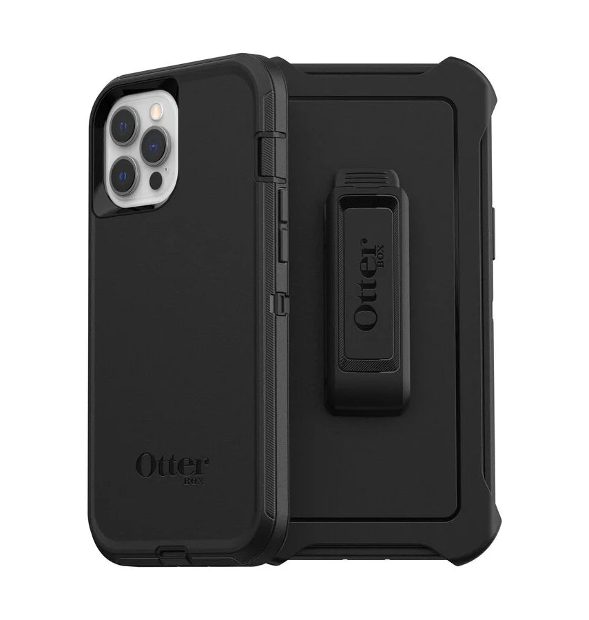 iPhone 12 Pro Max Case – Black | OtterBox Defender Series Rugged, Durable & Multi-Layer Protective Cover image 0