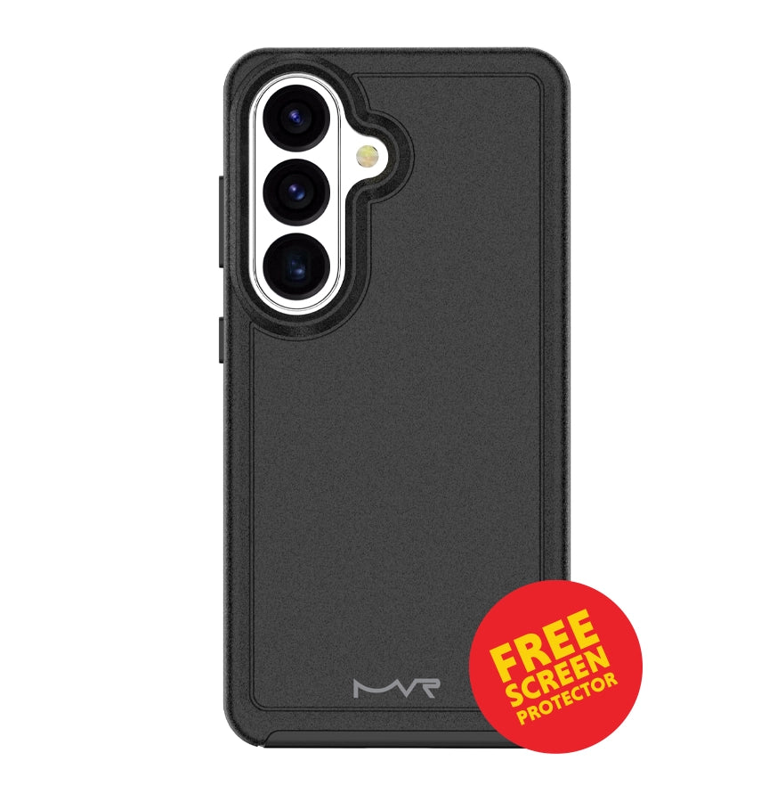 Samsung S26 Plus Armour Matte Case – Black | MVR Protective Cover with Strong Grip & Durable Finish image 0