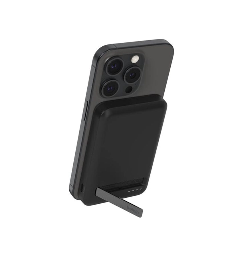 Belkin BoostCharge Qi2 15W 8K Magnetic Power bank - Black(BPD007BTBK), 2xUSB-C, 1M USB-C to USB-C Cable, 15W Total Power image 0