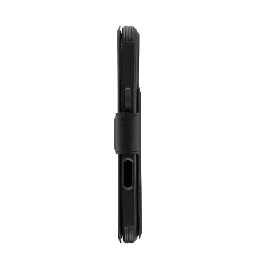 iPhone 16 Pro Wallet Case - Black | MVR Luxe Guard MagSafe Detachable Flip Cover image 1