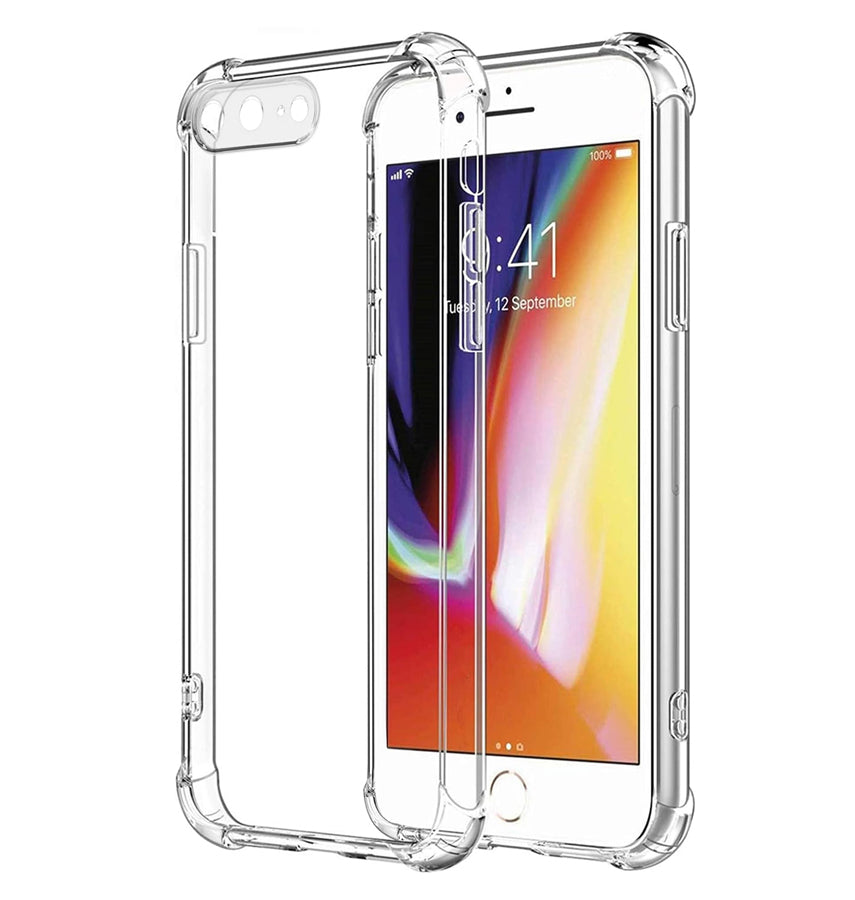 iPhone 7 Plus / 8 Plus Ultra Slim Soft Case - Clear | Flexible Back Cover image 0