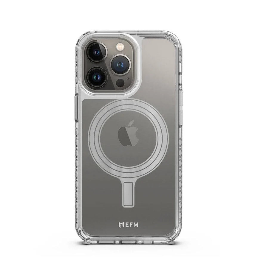 iPhone 13 Pro Max Case – Clear | EFM Zurich Flux Armour MagSafe Series Slim, Protective & Magnetic Cover image 0
