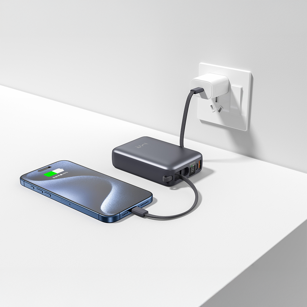 Rapid-20x Ultrafast 20000mAh MVR Power Bank - Grey | High Capacity Portable Charging image 4