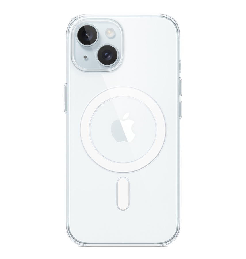 iPhone 15 Magsafe Case - Clear | Shockproof Protection, 2mm Hard Back Cover image 0