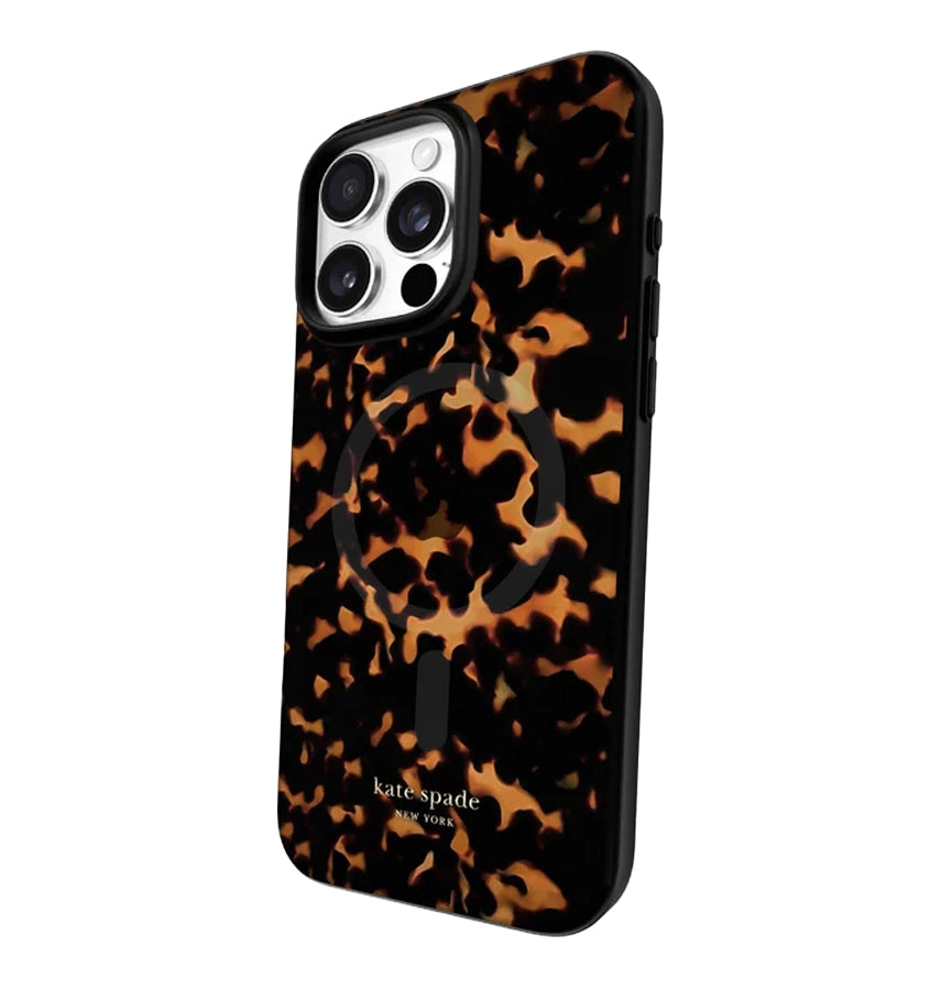 iPhone 16 Pro Max MagSafe Case – Tortoise | Kate Spade Protective Cover with Stylish, Slim & Durable Design image 1