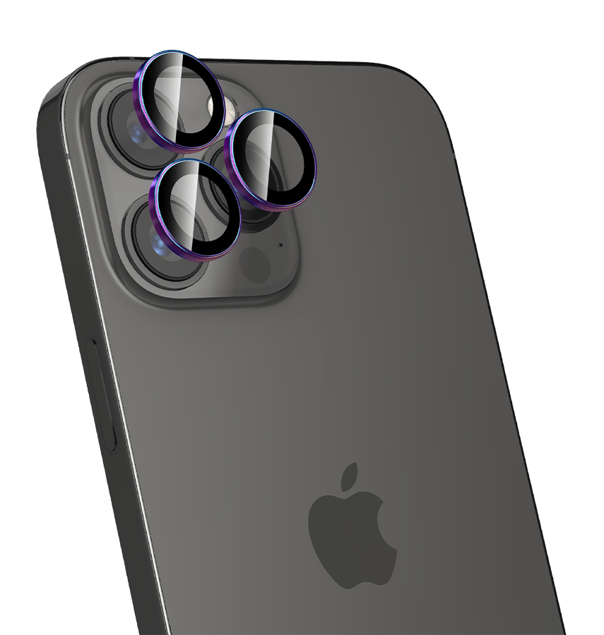 iPhone 16 Pro/16 Pro Max MVR Sapphire Camera Armour Lens - Iridescent | Scratch-Resistant, Perfect Fit Design image 0