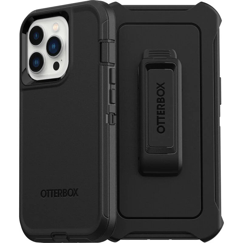 iPhone 13 Pro Case - Black | OtterBox Defender Series, Scratch-Resistant Rugged Protective Back Cover image 1