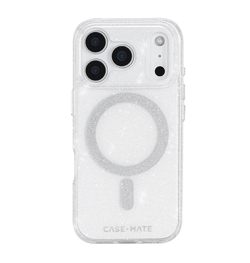 iPhone 17 Pro Twinkle MagSafe Case – Silver | Case-Mate Stylish Protective Cover with Slim, Durable & Drop Protection image 0