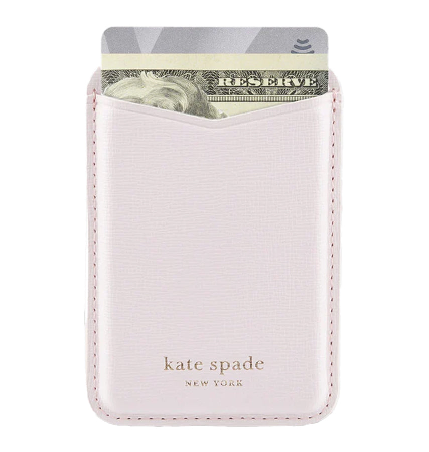 Kate Spade Magnetic Card Holder MagSafe – Pale Dogwood | Stylish & Durable iPhone Card Holder with Secure Magnetic Attachment image 0