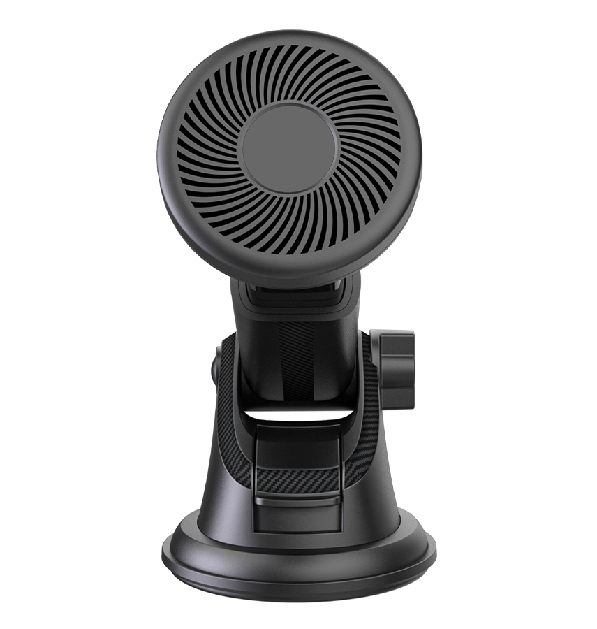 Beetle R4 Universal Car Phone Mount - Black | 10X Strong Magnetic Holder with 3M Adhesive Base & 45° Adjustable Head image 0