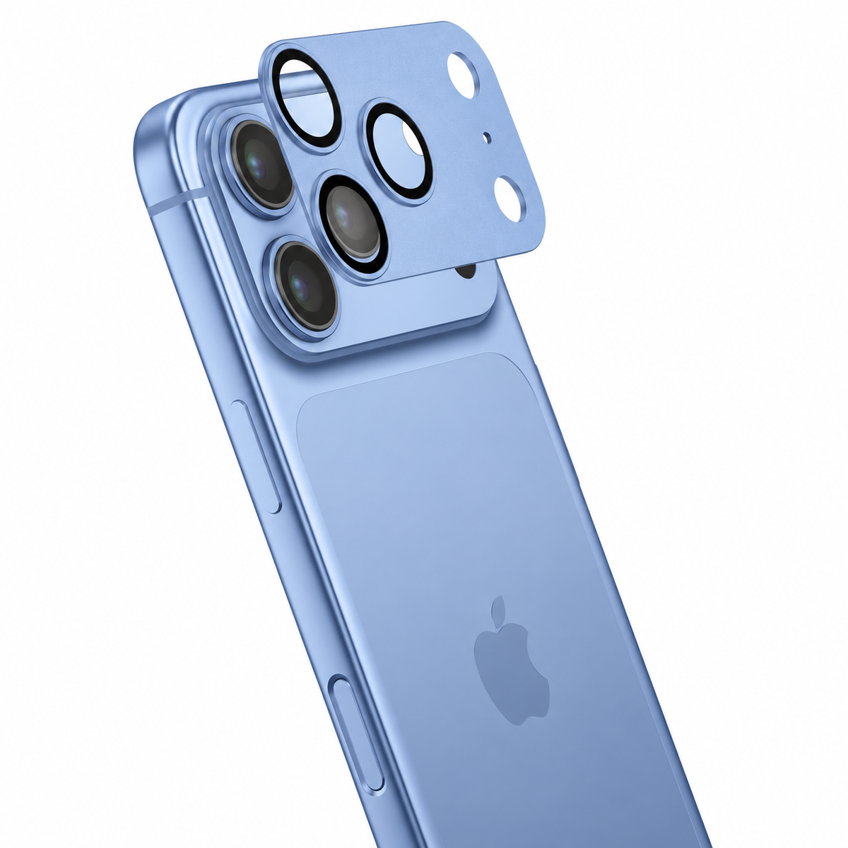 iPhone 18 Pro Max 360 Camera Armour - Metallic Baby Blue | MVR Full-Coverage Camera Lens Protector