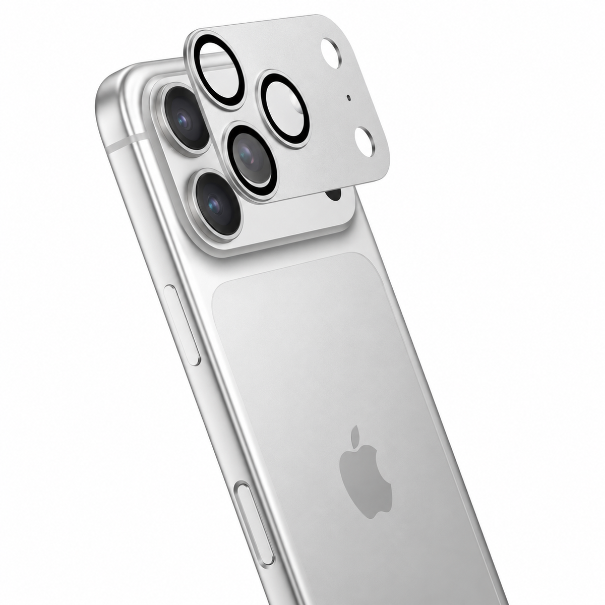 iPhone 18 Pro Max 360 Camera Armour - Metallic Silver | MVR Full-Coverage Camera Lens Protector