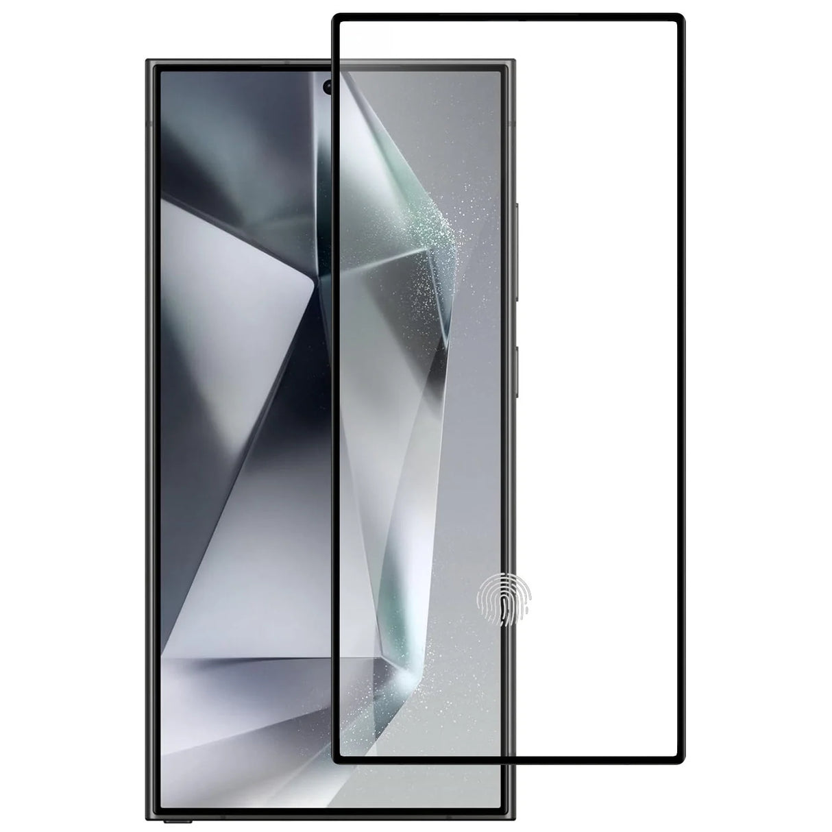 Samsung S25 Plus Tempered Glass - Black | Full Glue, Edge-to-Edge Screen Protector