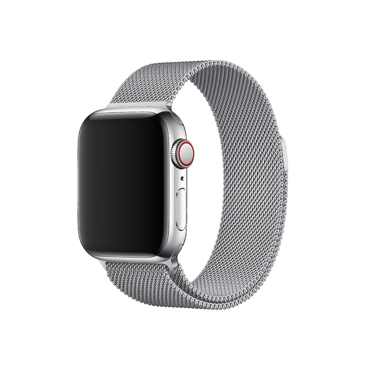 Apple Watch 42/44/45mm Milanese Metal Loop Band – Silver | Magnetic Closure, Adjustable Stainless Steel Strap, Premium Look