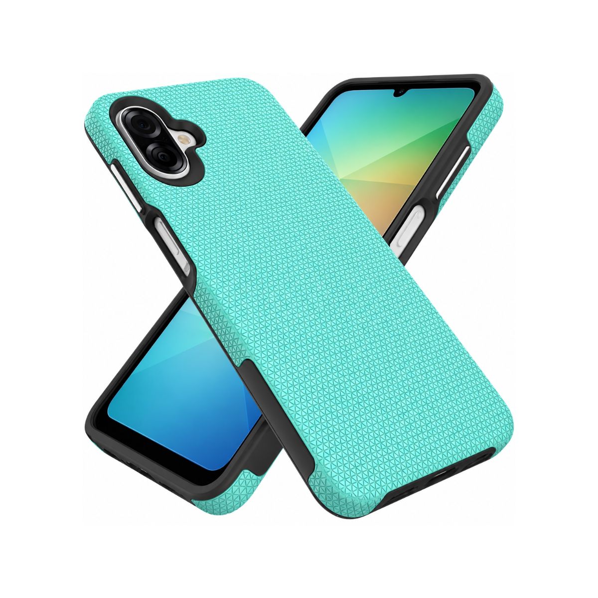 Samsung A06 Triangle Case - Mint | Slim Protective Cover with Geometric Design & Shock Resistance