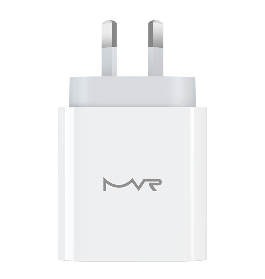 MVR 30W Wall Adapter - White | USB - C Ports, SUPPORTS PD 3.0 & QC 3.0 image 0