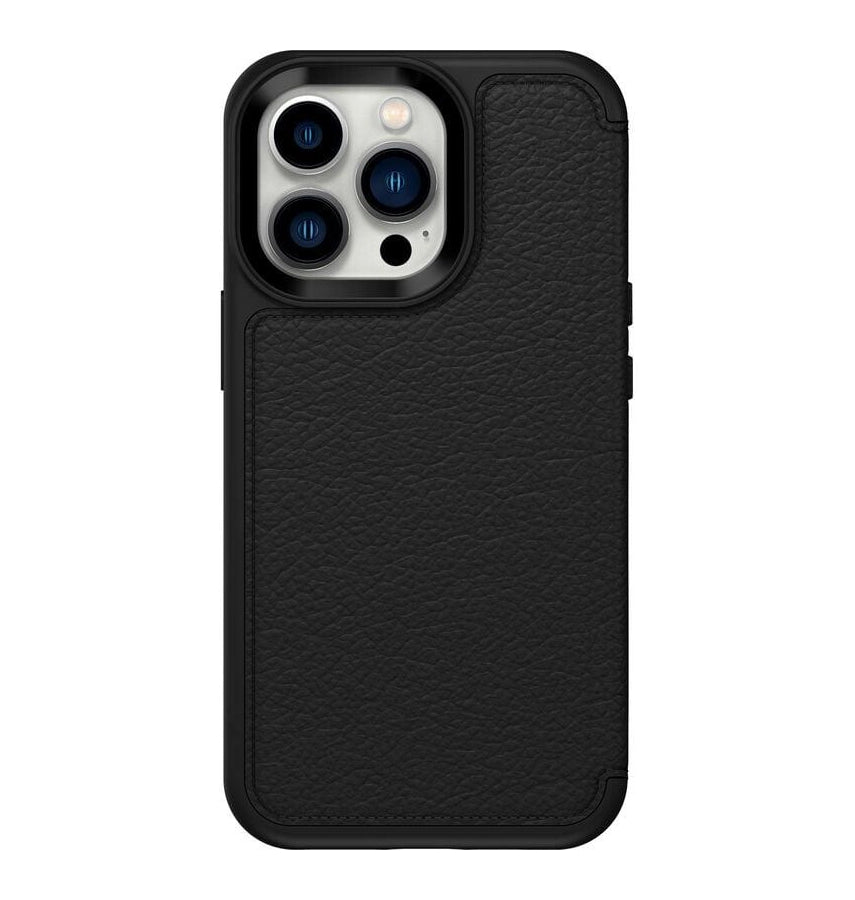 iPhone 13 Pro Case - Black | OtterBox Strada Series, Scratch-Resistant Rugged Protective Back Cover image 0